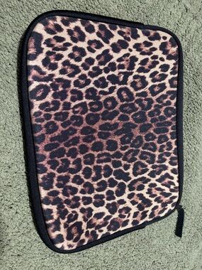 Lucky Brand Leopard Print iPad case- Brown & Black